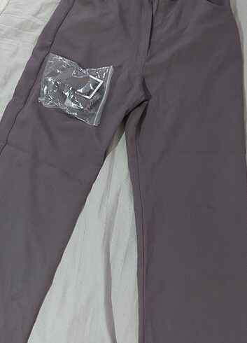 Trendyolmilla gri lila karışık pantalon 