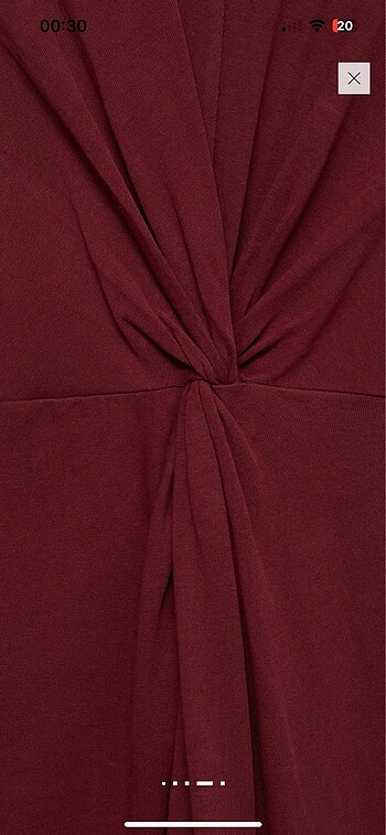 s Beden bordo Renk Elbise