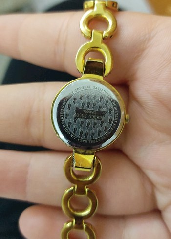  Beden Zincir Detaylı Altın Kadın Kol Saati
