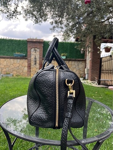 Burberry orijinal burberry siyah deri canta
