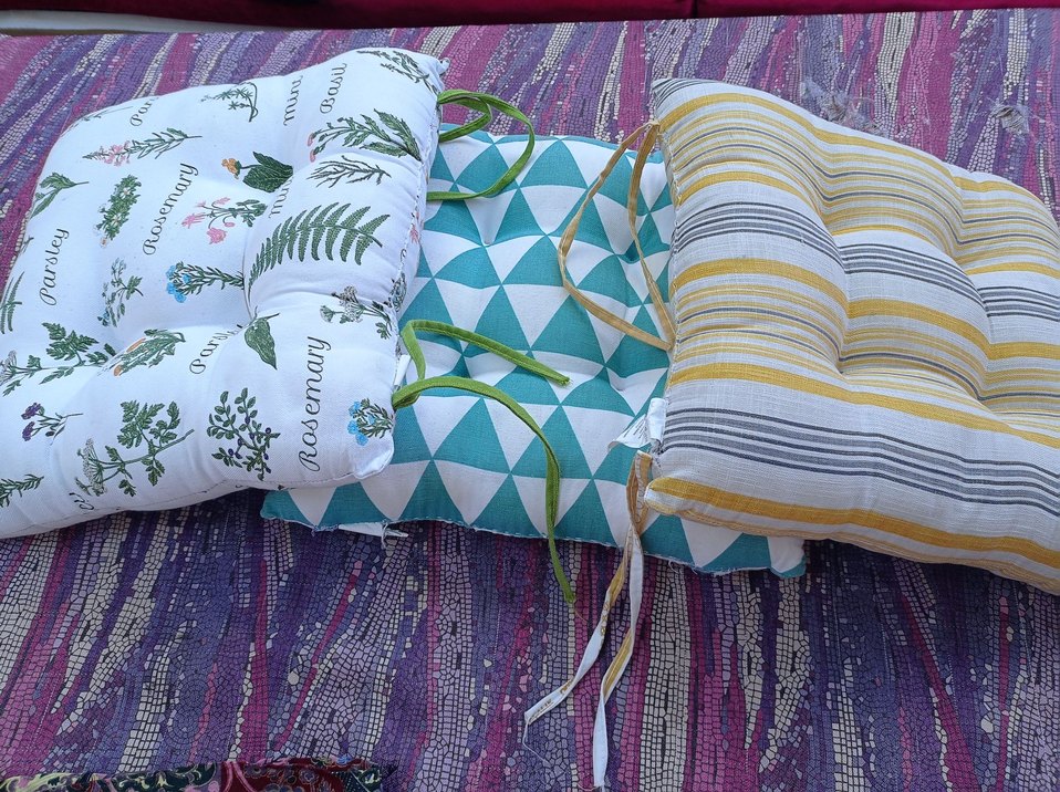 Bohem Mor Çiçekli Yastık Minderi - Görsel 3