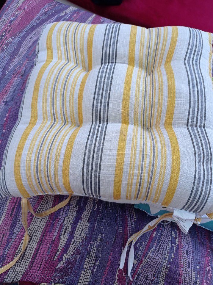 Bohem Mor Çiçekli Yastık Minderi - Görsel 2