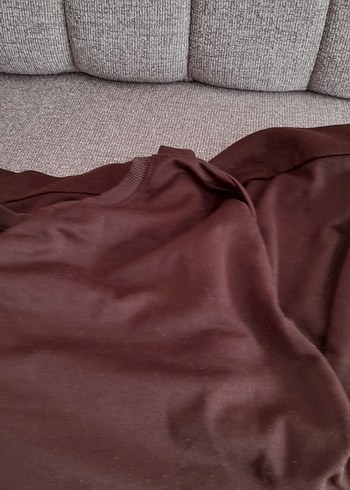 diğer Beden Kahverengi Uzun Kollu Hamile Klasik Tişört