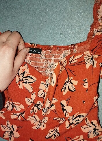 xs Beden Crop balon kol bluz