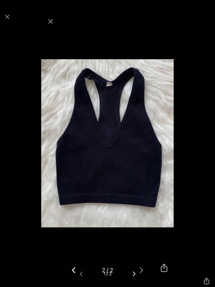 Urban Outfitters Free People Siyah Kadın Sporcu Atlet Büstiyer - Görsel 2