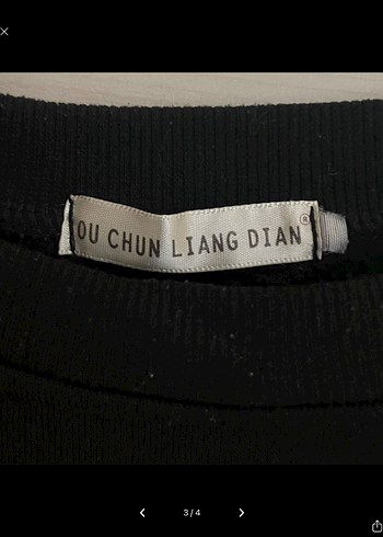 Siyah Uzun Kollu Uzaylı Crop Sweatshirt - Görsel 3