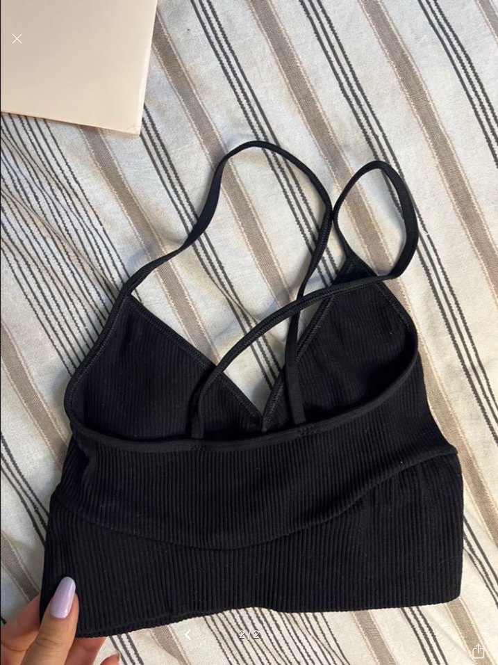 Urban Outfitters Siyah Sporcu Atleti Bralet Büstiyer - Görsel 2