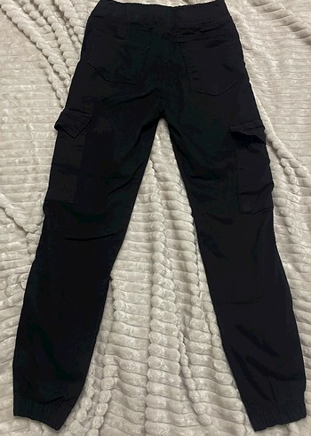 Siyah Kargo Pantolon - Görsel 2