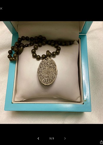 Turkuaz 925 Ayar Gümüş Kolye - Görsel 3