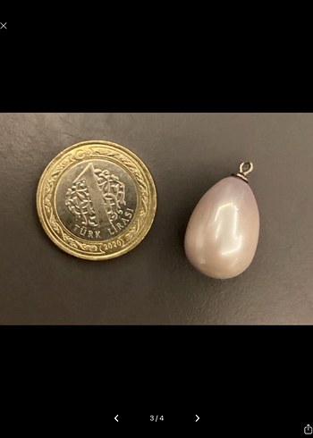 Hakiki Barok İnci Şık Kolye Ucu - Görsel 3