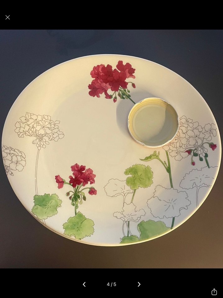 Royal Bone China~6'lı Porselen Tabak Setğ - Görsel 4