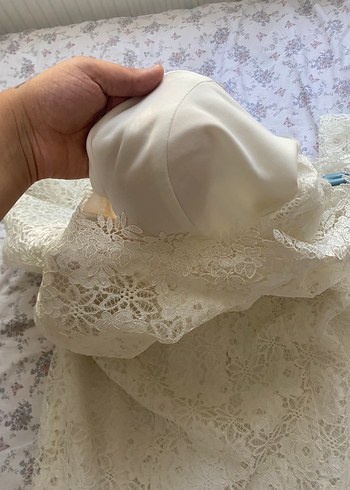 Gelinlik Dantel Detaylı Uzun Kollu Vintage Gelinlik