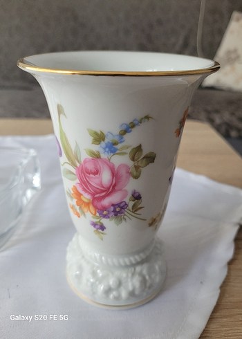 Alman markası ROSENTHAL ürünü vazo1950yillarına aittir vintage