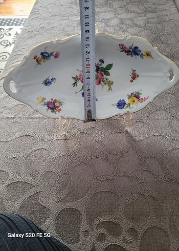 Beden beyaz Renk Antika sunum tabağı Royal markalı el işçiliği