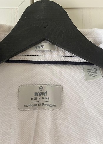 mavi marka beyaz Keten Erkek Gömlek - Görsel 2