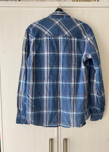 mavi marka erkek Mavi Ekose Gömlek - Görsel 2