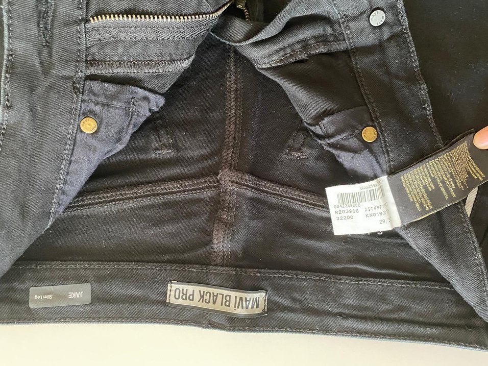 Erkek Siyah mavi marka pantolon - Görsel 4