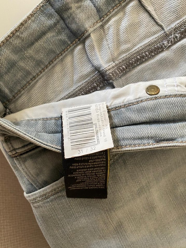 Gri Bol Kesim Erkek Kot Pantolon - Görsel 3