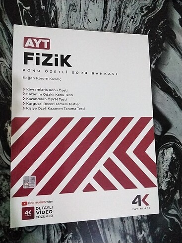 4k yayınları ayt fizik 