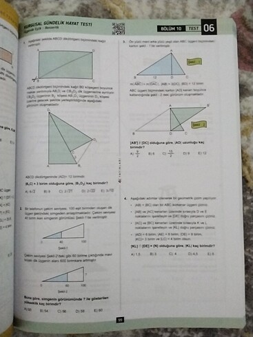  Beden Renk 4K tyt geometri soru bankası 