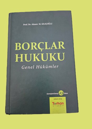 Borçlar Hukuku Genel Hükümler Kitabı