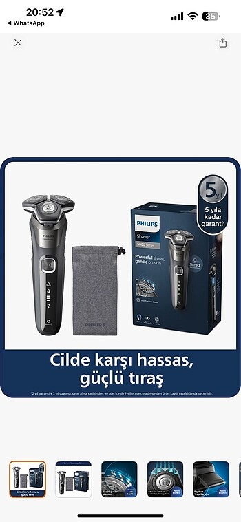 Philips S5887/10 Islak-Kuru Tıraş Makinesi (5000 Serisi)