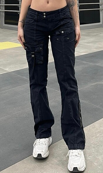 y2k grunge goth dusuk bel pantolon