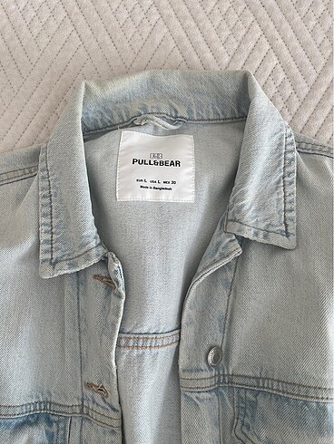 l Beden mavi Renk pull and bear oversize kot ceket