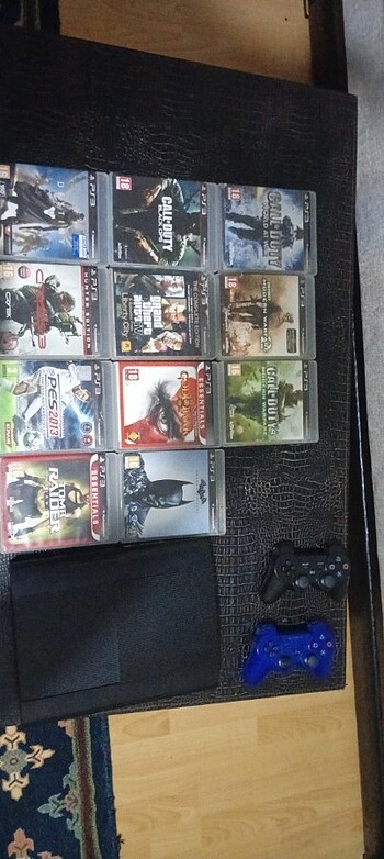 Playstation 3 465gb +11 oyun+ 2kol değişen parçası yok kreksiz