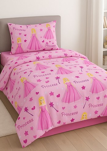 NEVRESİM TAKIMI TEK KİŞİLİK PRENSES KIZ COTTON CLASY
