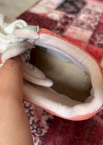 Beyaz Pastel Renkli Dolgu Topuklu Bağcıklı Spor Ayakkabı - Görsel 3