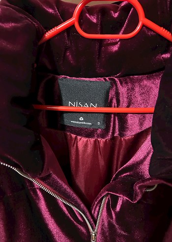 Bordo Parlak Kadın Fermuarlı Ceket - Görsel 5