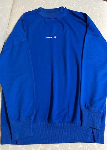 Mavi Kadın Sweatshirt Uzun Kollu Rahat Kesim - Görsel 4