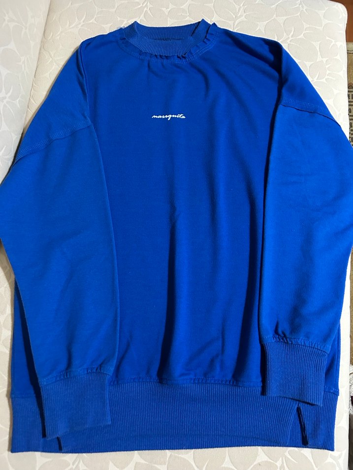 Mavi Kadın Sweatshirt Uzun Kollu Rahat Kesim - Görsel 4