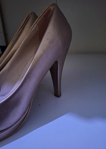 37 Beden çeşitli Renk Bej Stiletto Kadın Ayakkabı