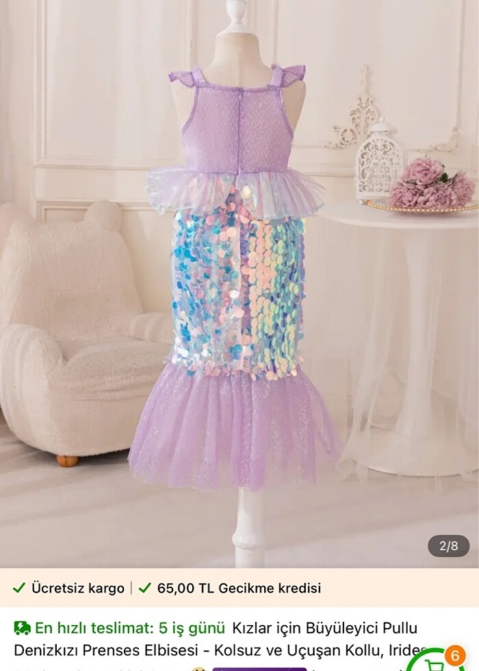 Deniz kızı elbisesi - Görsel 2