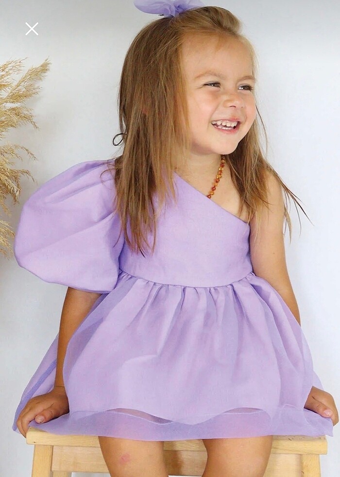 Lila çocuk abiye - Görsel 2