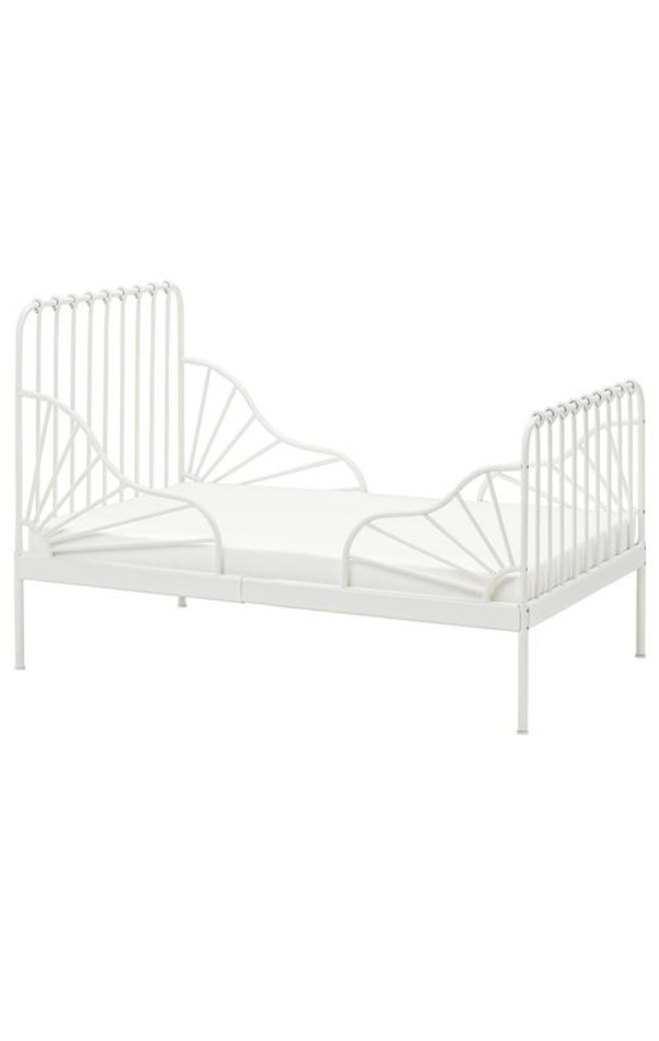 Beyaz Çocuk Yatağı Metal Çerçeveli - Görsel 2