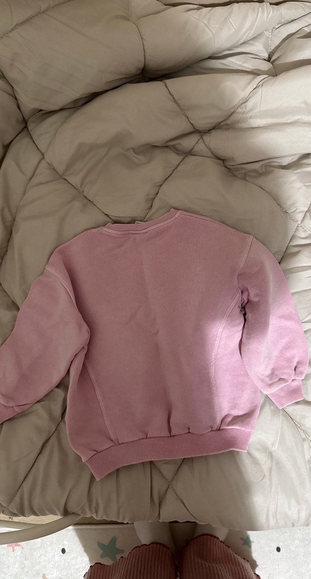 Kız Çocuk Pembe Uzun Kollu Sweatshirt - Görsel 2