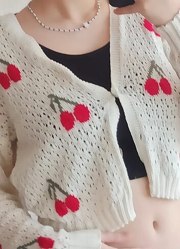Diğer lolita hirka/kiraz desenli