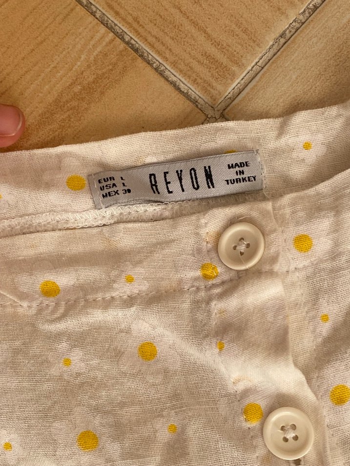 Nakışlı Beyaz Pamuklu Midi Elbise - Görsel 4