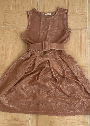 pudra pembe elbise - Görsel 2