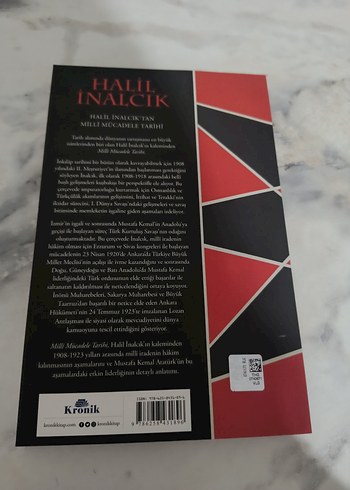 Halil İnalcık Milli Mücadele Tarihi Kitabı