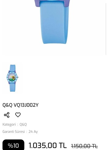 Q&Q Orijinal ÇOCUK SAAT - Görsel 4