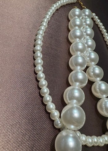 Yapay İnci Kolye Set - Görsel 3