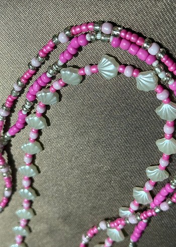 PinkShine İstiridye Kolye Set - Görsel 3