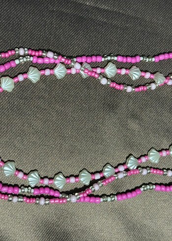 PinkShine İstiridye Kolye Set - Görsel 2