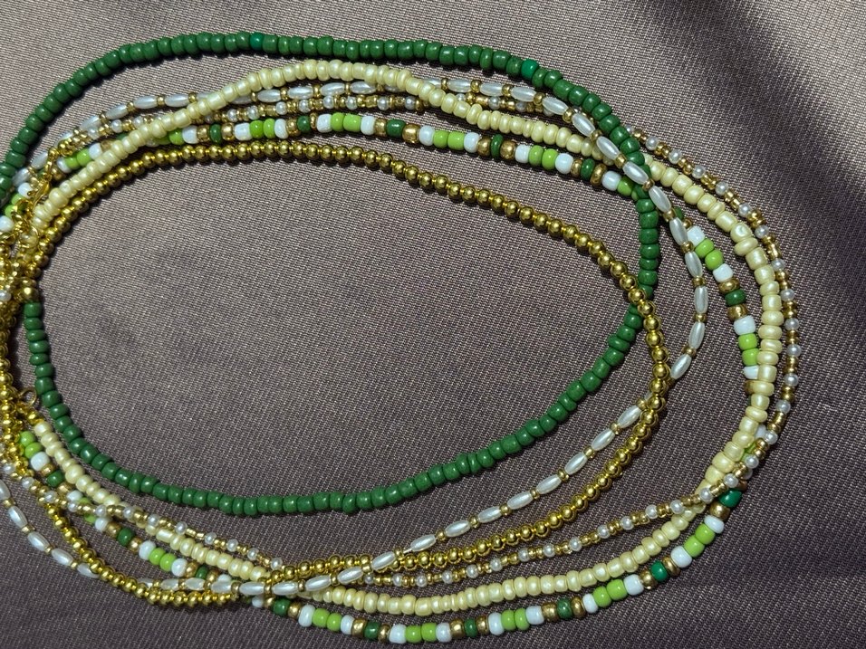 Yeşil Gold Shine Kolye Set  - Görsel 4