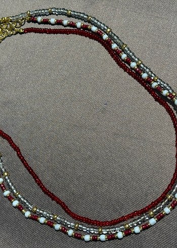 Bordo Shine Kolye Set  - Görsel 4