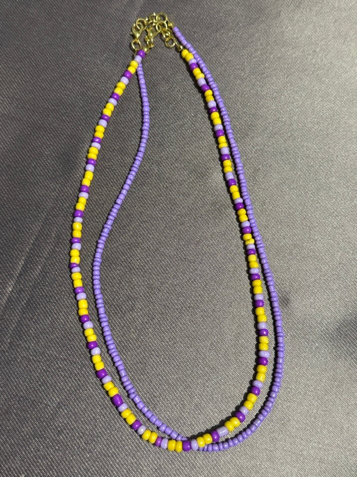 Pastel Lila Kolye Set - Görsel 2